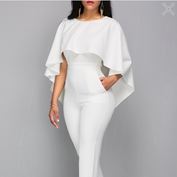 rosewe white jumpsuit